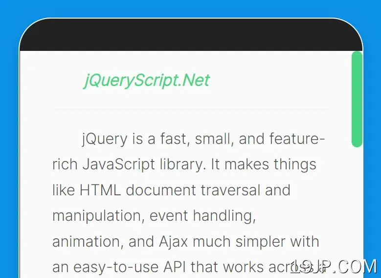 模拟水平和垂直滚动条 jQuery abScrollBar