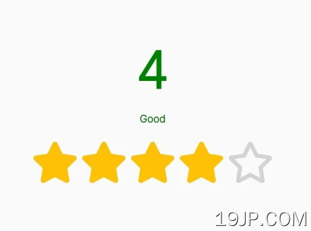 jQuery和字体 简易星级评定系统真棒 Star Rating.js