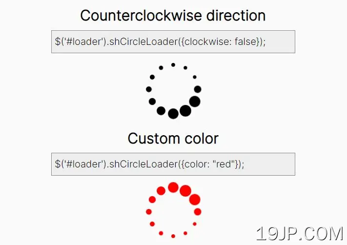 jQuery和CSS3中 圆圈加载动画 shCircleLoader