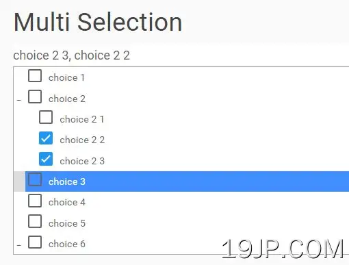 jQuery 多选下拉树插件 组合树