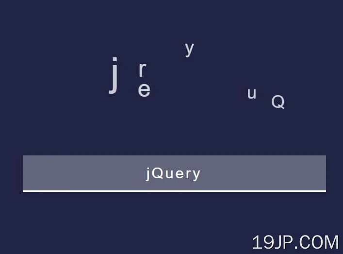 让字符在打字时飞出 jQuery airChars