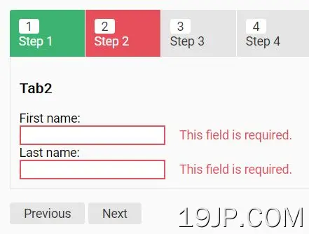 jQuery 简单可自定义步骤向导插件 步骤