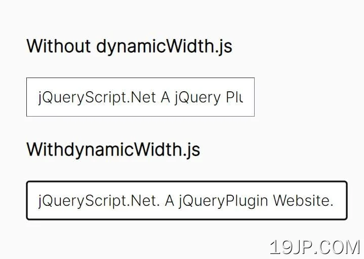 基于内容自动调整元素宽度 jQuery dynamicWidth.js