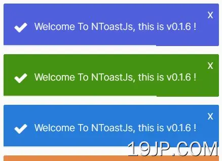 非侵入式Toast通知插件 jQuery NToastJS