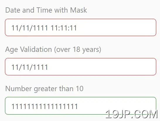 功能丰富 输入验证和掩码插件 InnerFormValidation