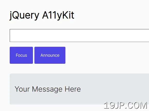 微型用户友好辅助功能工具 jQuery A11yKit