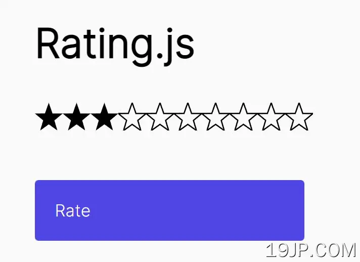 简单星级输入插件 jQuery Rating.js