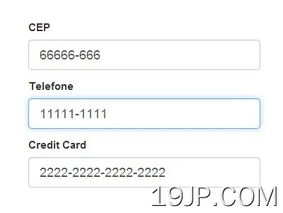 jQuery 最简单数字输入掩码插件 简单掩码