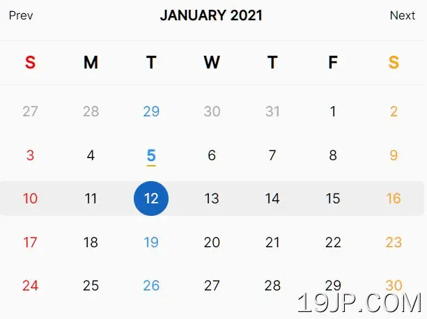 jQuery 强大日历插件 Calendar.js