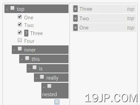多选树结构 jQuery插件 树多选