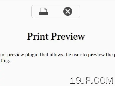 打印前在模式弹出菜单中预览页面 print Preview.js