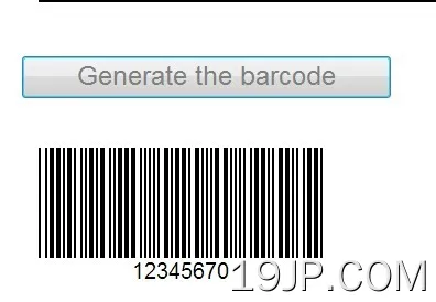 简单 基于jQuery 条形码生成器 条形码