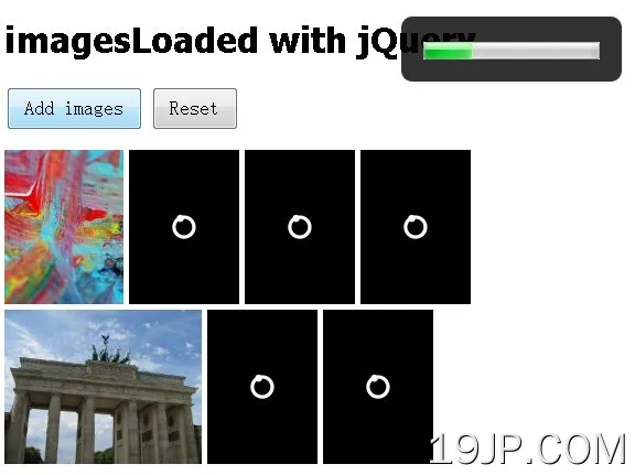 检测图像 jQuery插件已加载 imagesLoaded