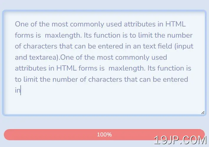 Progressbar可视化输入 长度 maxlengthVisualFeedback.js