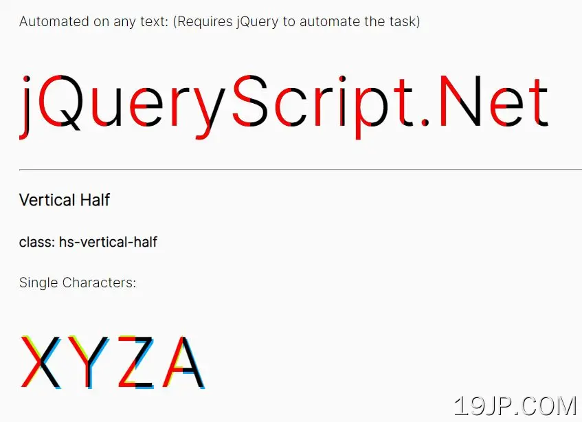 jQuery和CSS设置字符 一半或三分之一 样式 HalfStyle