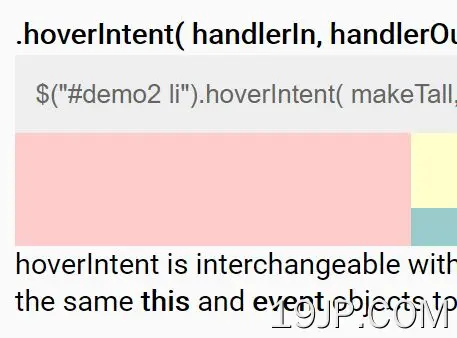 jQuery 悬停意图检测插件 悬停意图