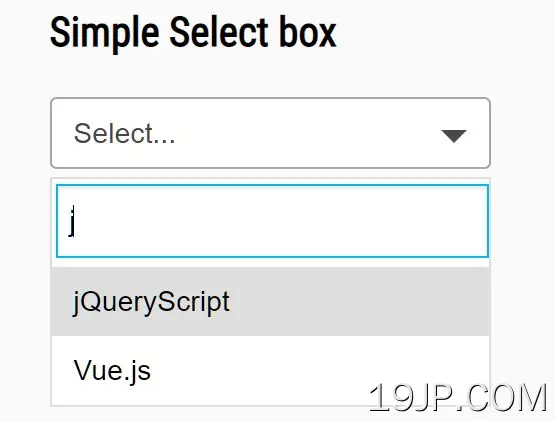 选择框 微型jQuery替换 Bselect