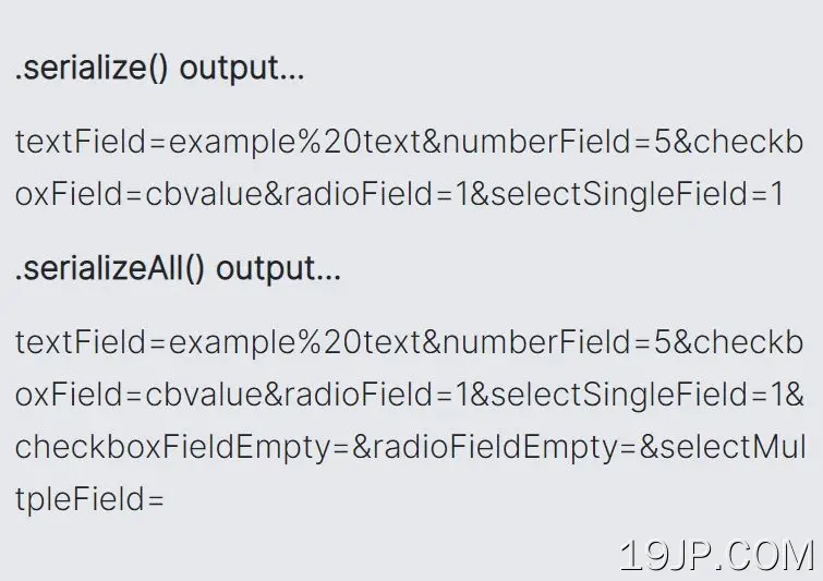 扩展jQuery serialize（）以支持空字段 序列化所有字段