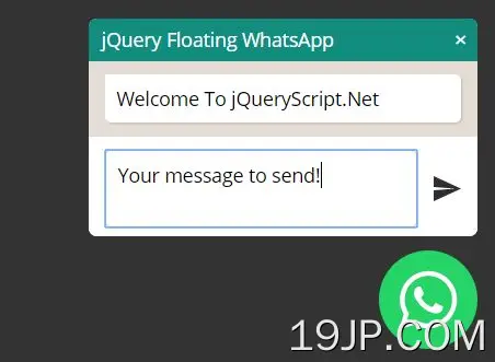 浮动WhatsApp消息按钮 jQuery浮动WhatsApp