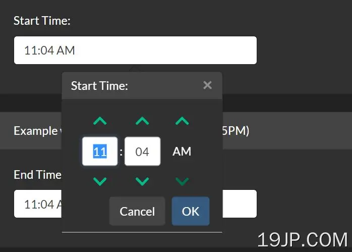 Bootstrap 简易时间选取器插件