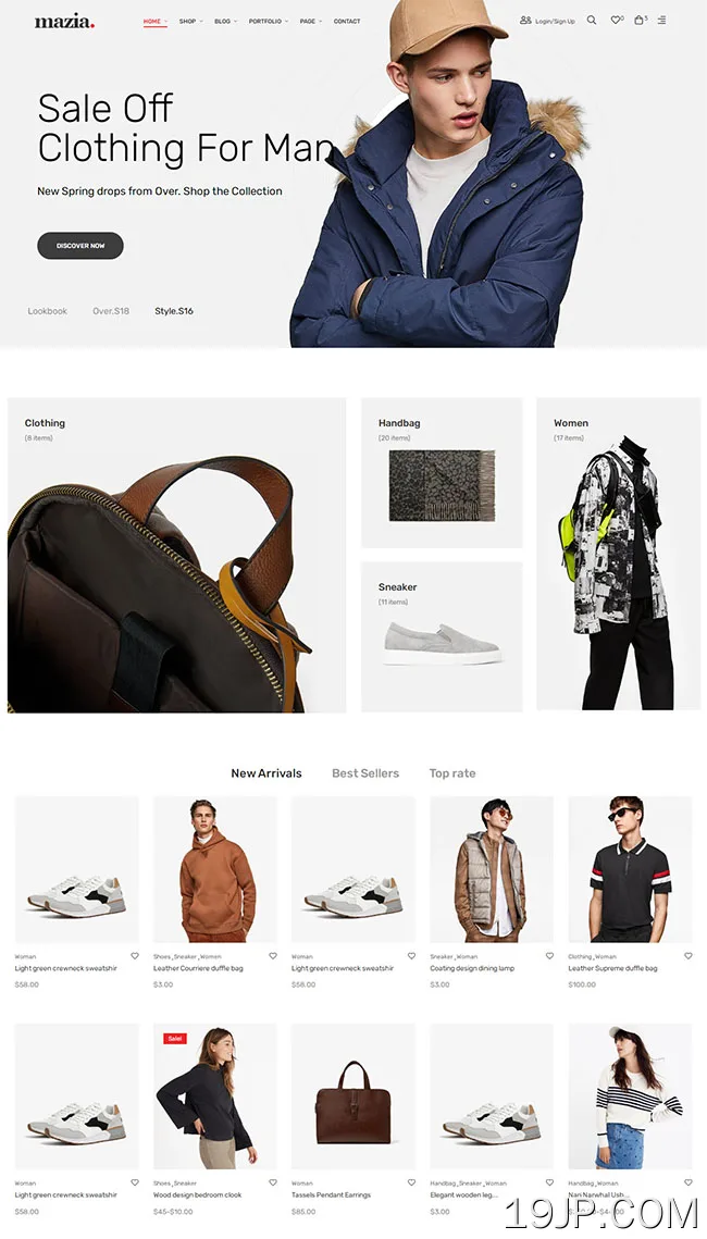 服装销售电子商务HTML5模板